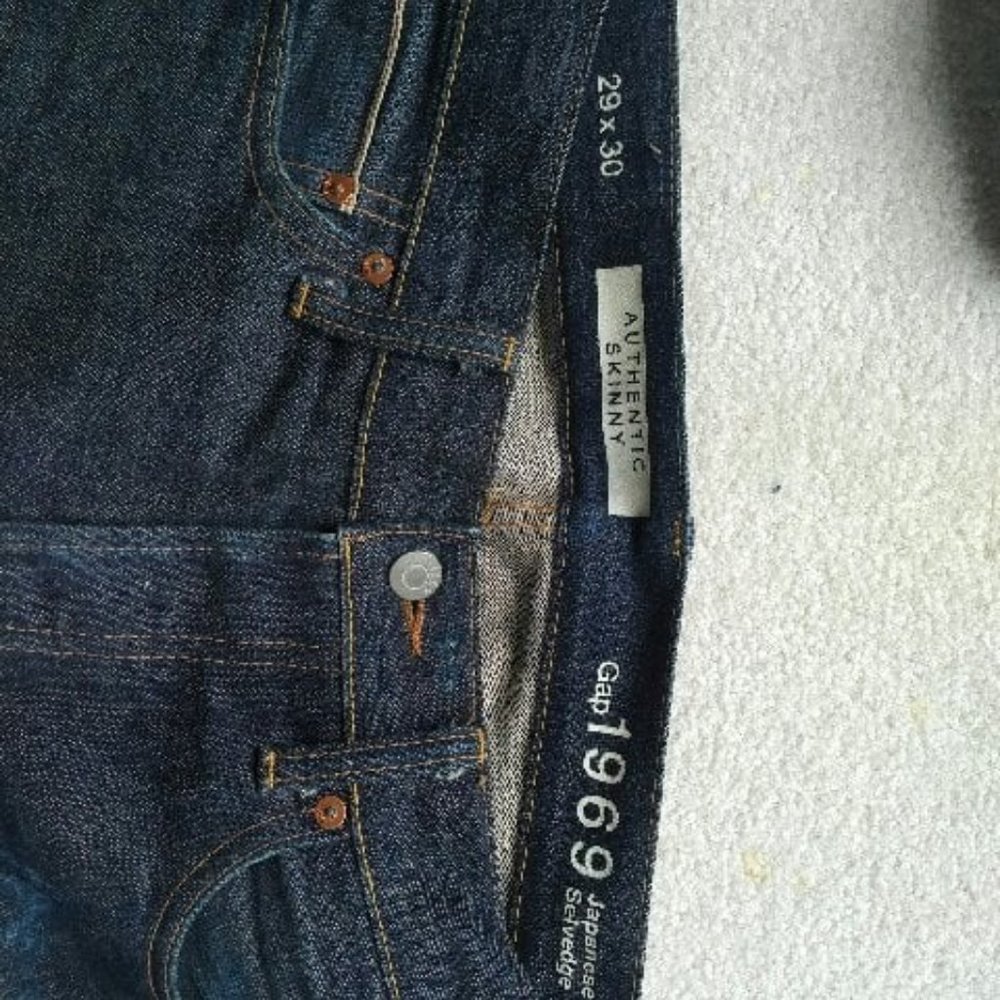 Men's Japanese Selvedge Gap jeans 29x30